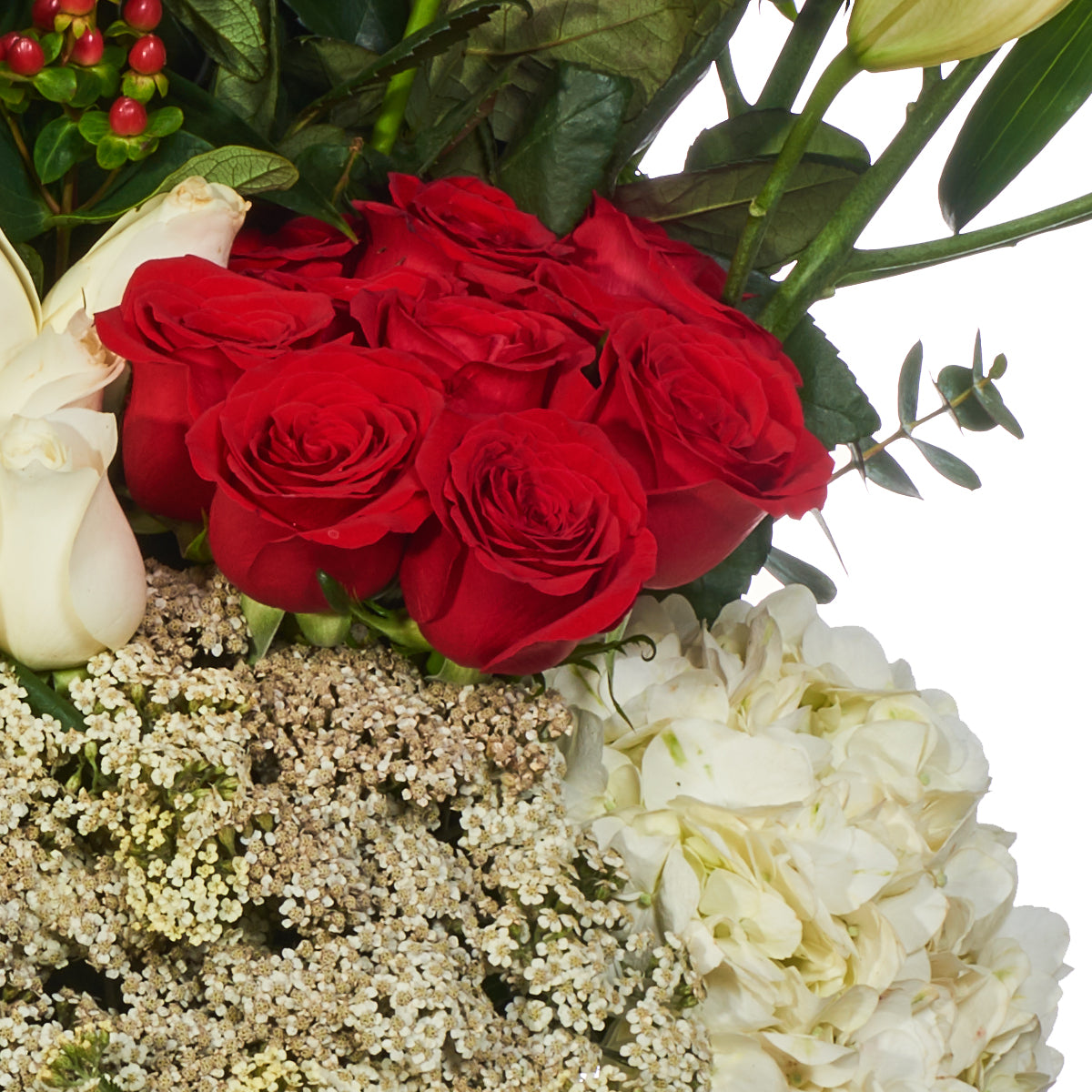 Cuidadosa Selección De Rosas Y Hortensias