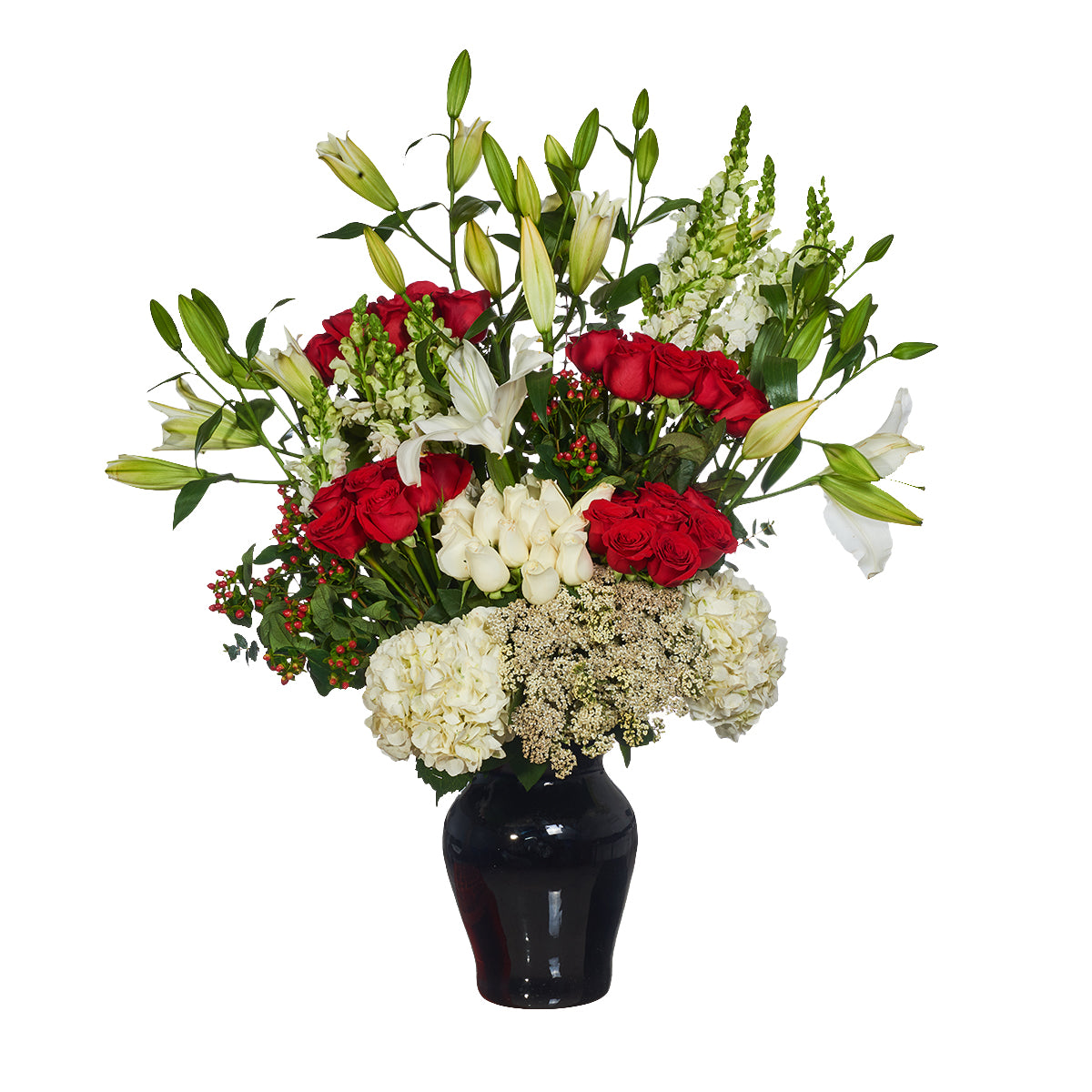 Cuidadosa Selección De Rosas Y Hortensias