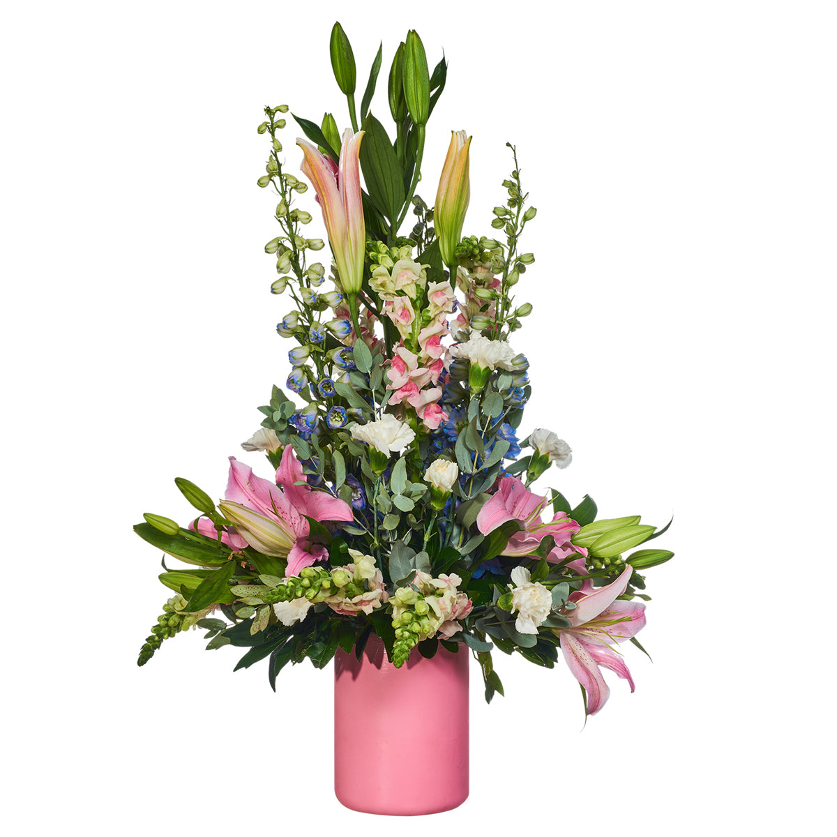 Hermoso Arreglo Con Acapulco Y Delphinium
