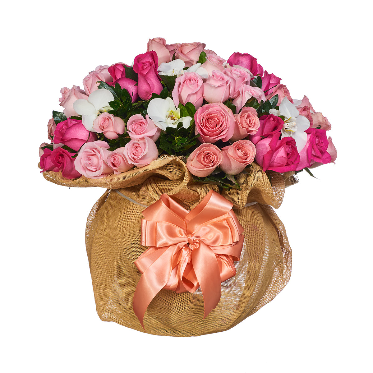 Rosas Cálidas Y Orquídeas