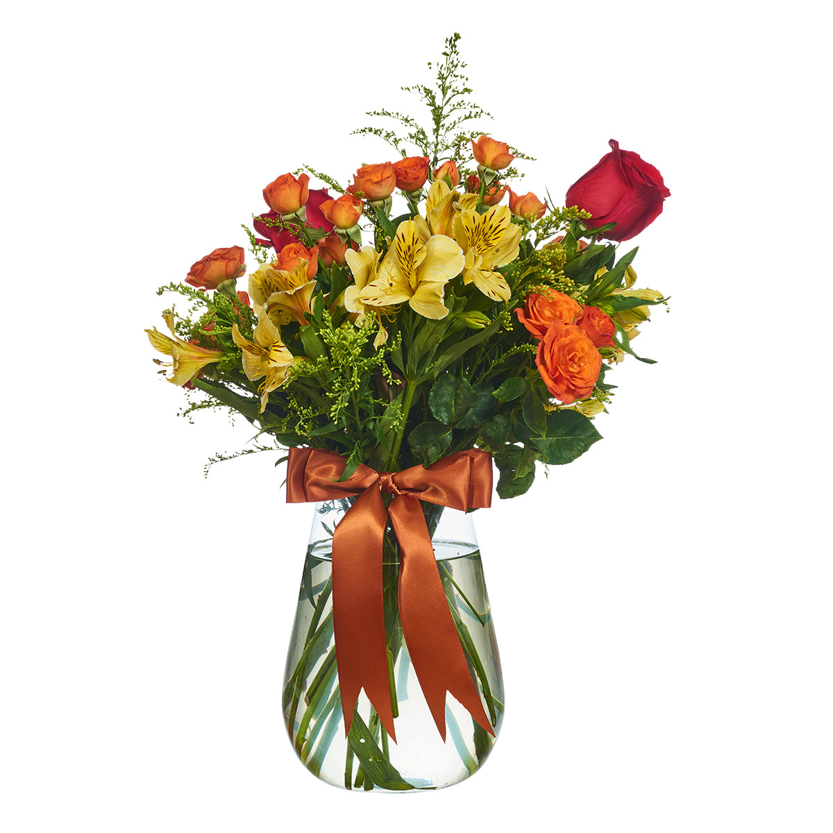 Astromelias Y Mini Rosas