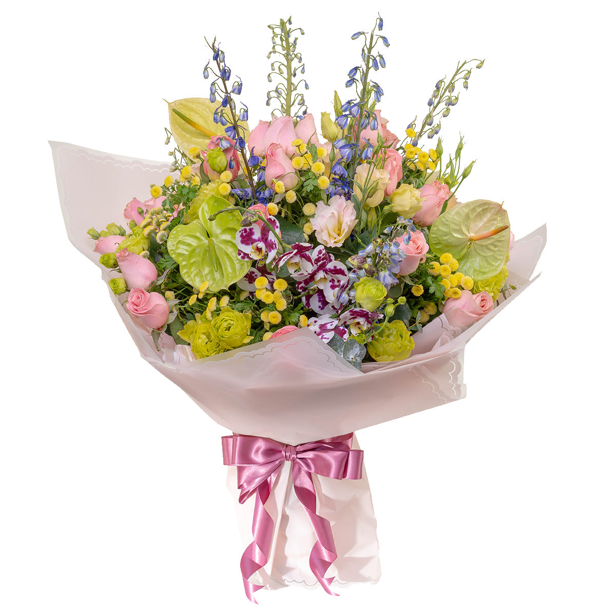Flores exóticas, con variedad de coles y formas