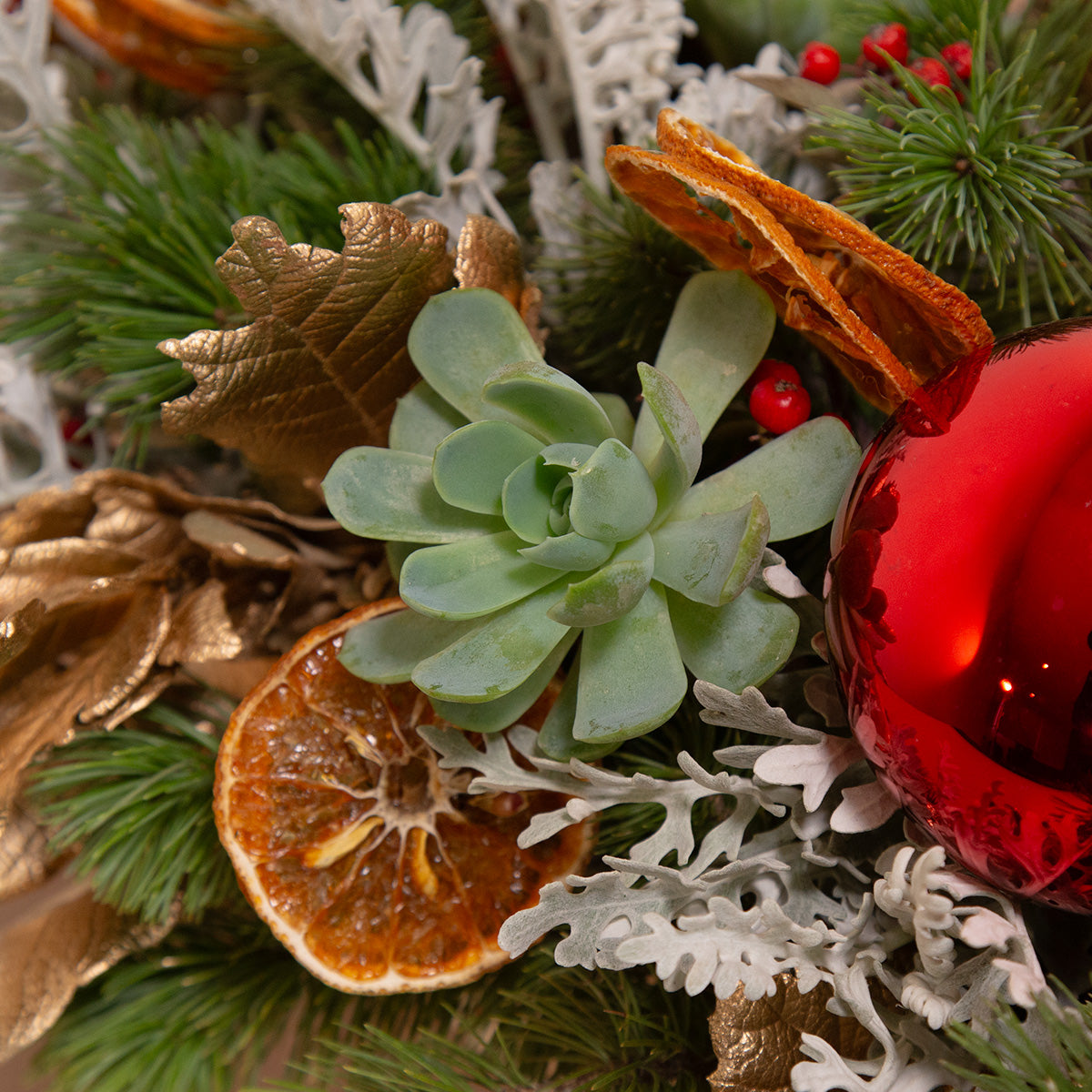La magia de la navidad, con flores.