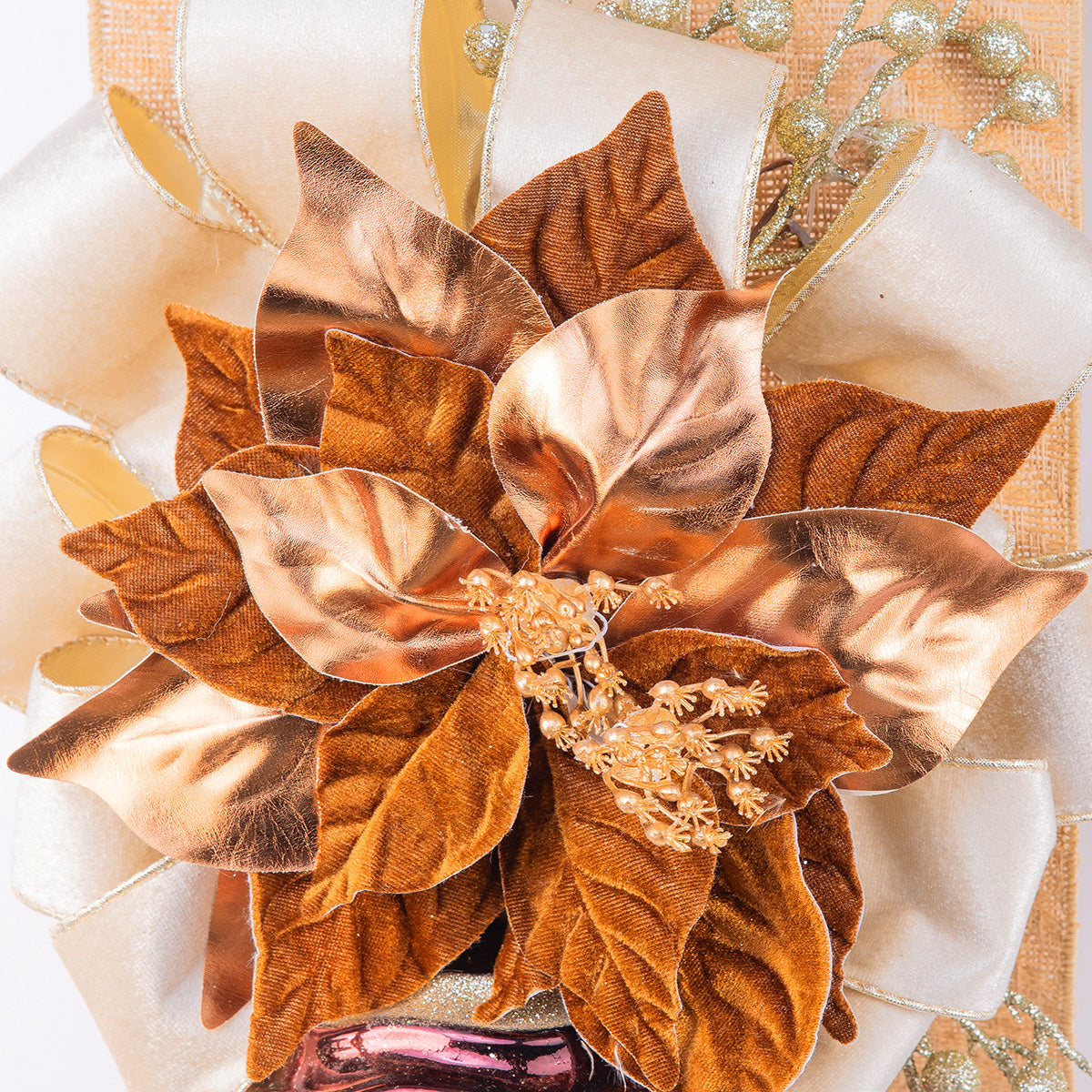 Moño Navidad Dorada