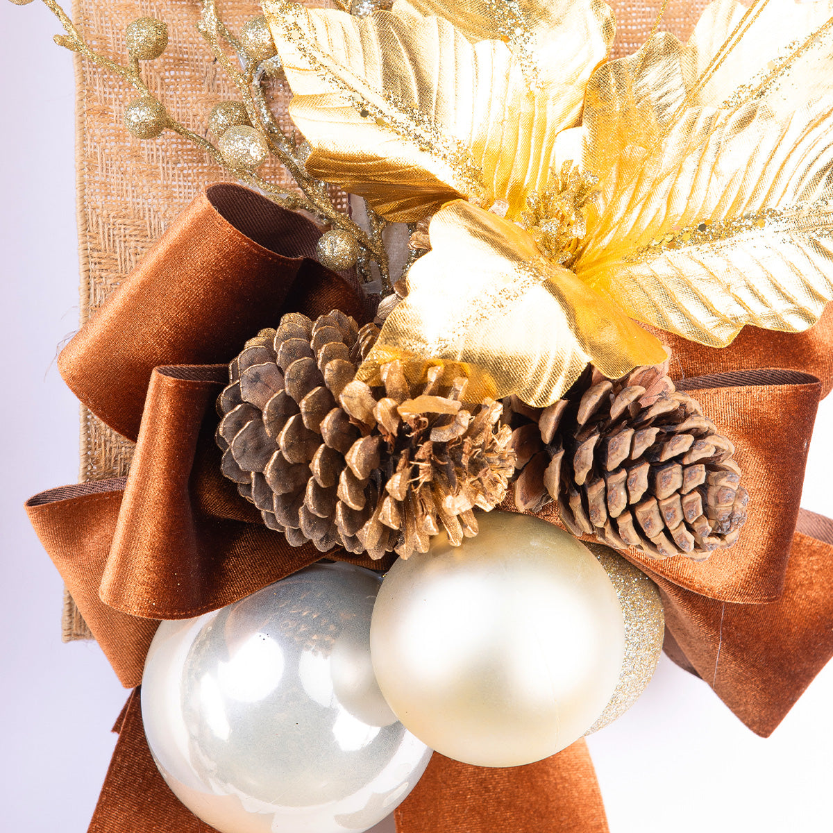 Moño Navidad Dorada