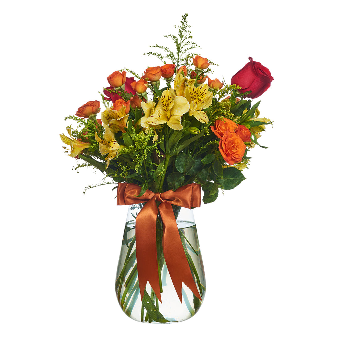 Astromelias Y Mini Rosas