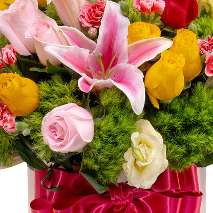 Caja Lilis y rosas