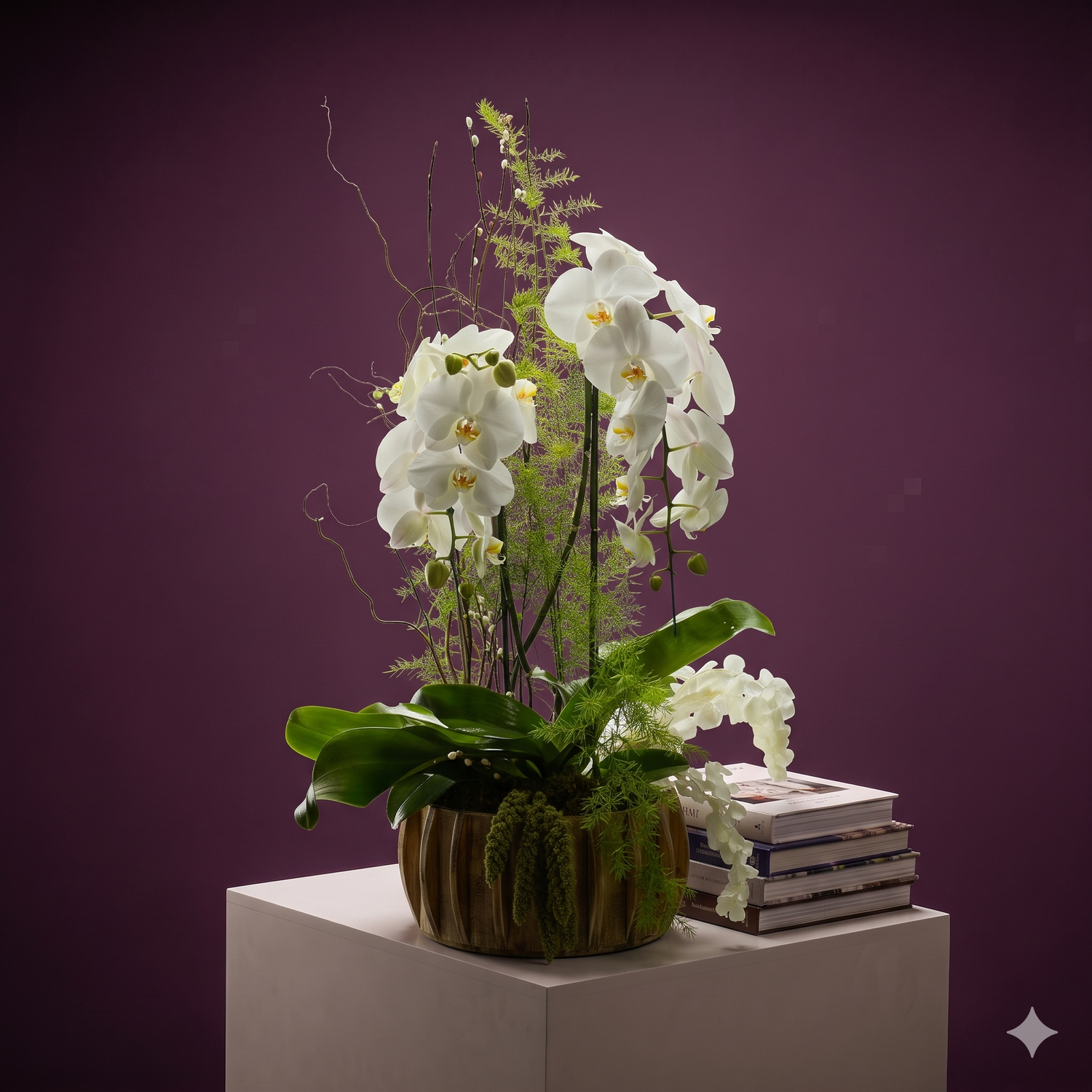 Orquidea  Blanca, Doble  Cascada