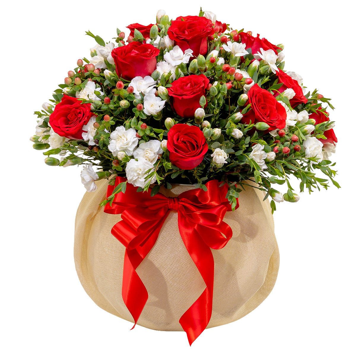 Selección de rosas y claveles