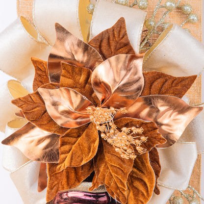 Moño Navidad Dorada