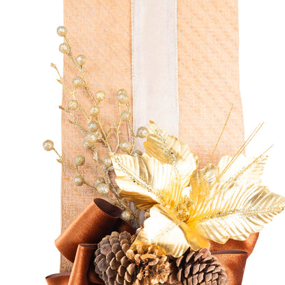 Moño Navidad Dorada